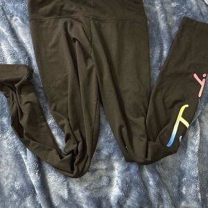 Justice Black and Pink Leggings for Active Lifestyle